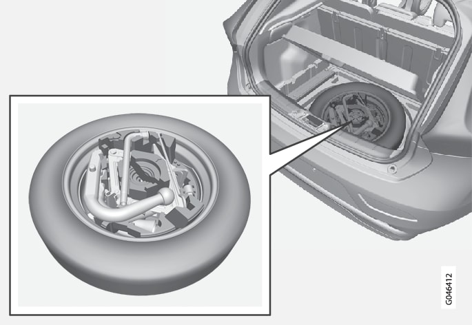 P4-Y555-1220-spare tire and tools