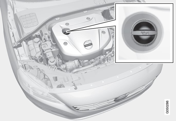 Filler pipeEngines with electronic oil level sensor do not have a dipstick..