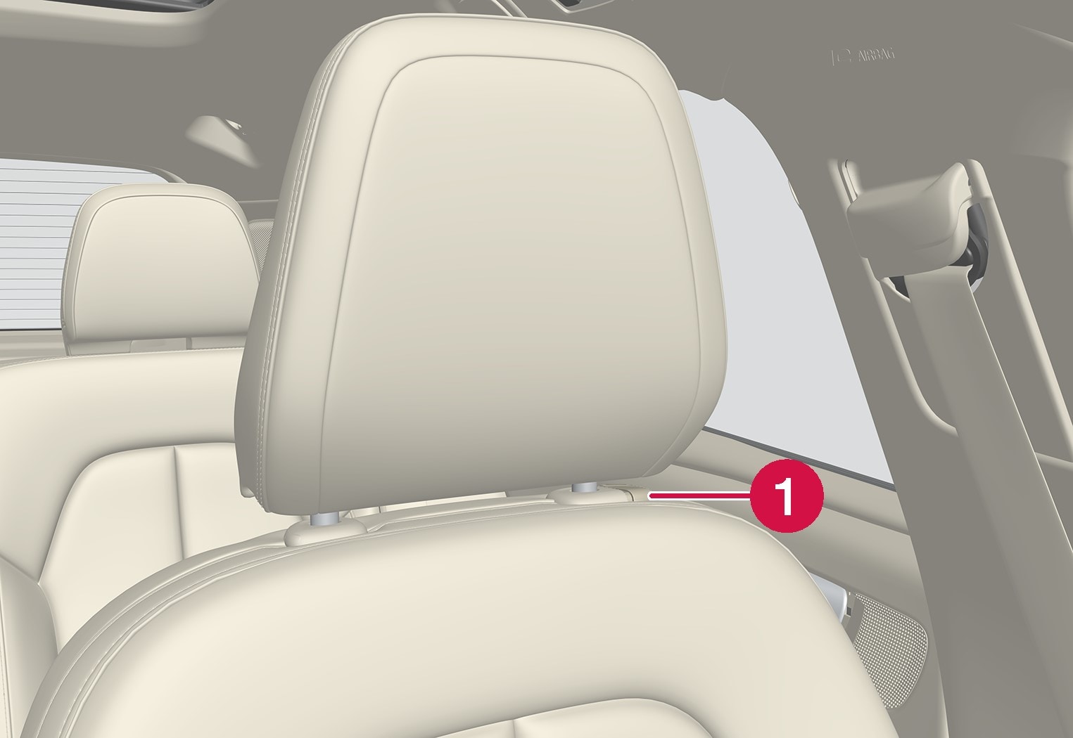 P6-1746-CMA-Heightadjust front seat headrest