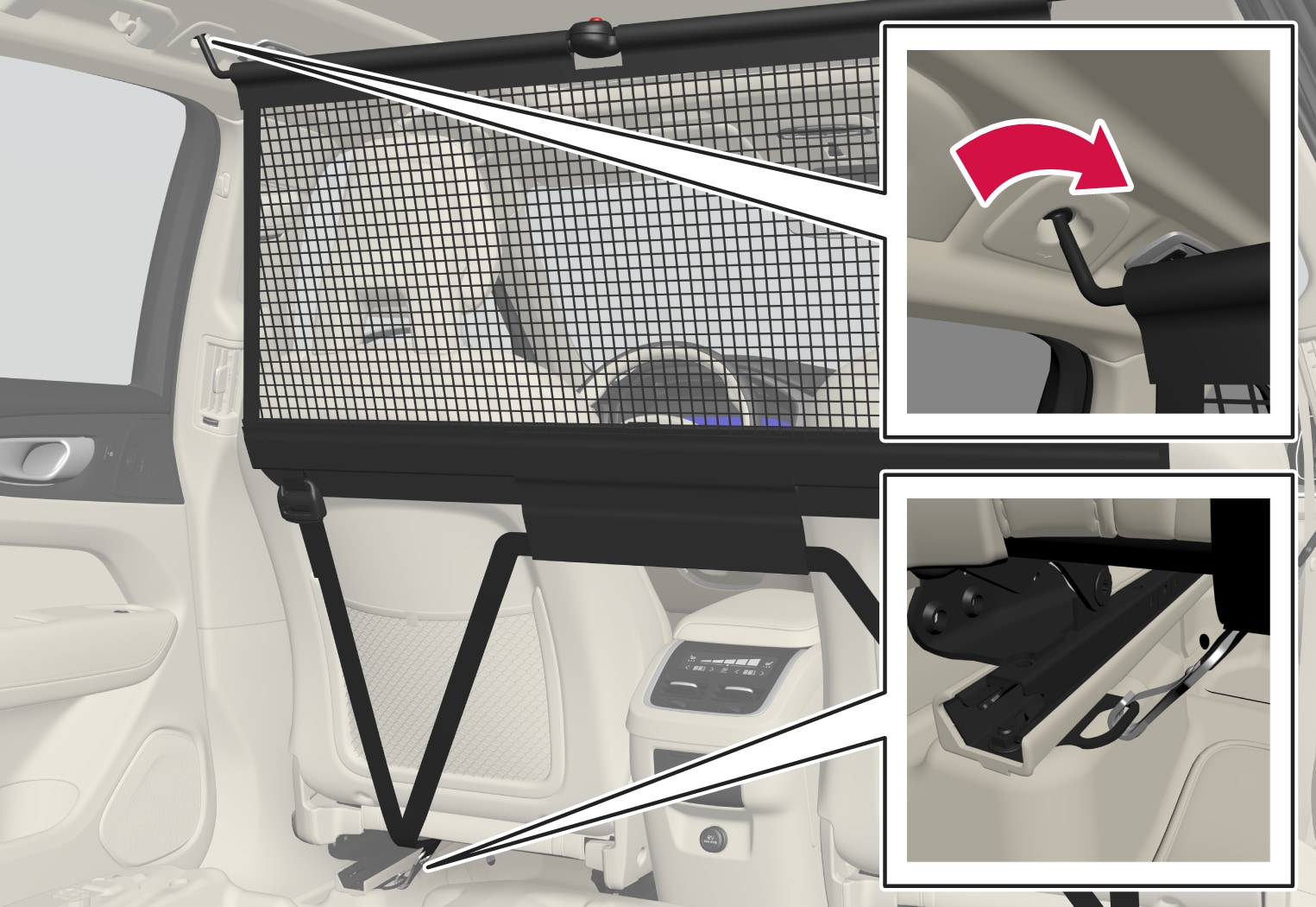 P5-1717-XC60-Load net front installation