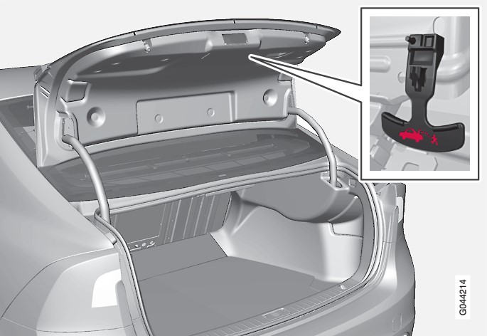 P3-1020-S60 Opening the trunk from inside