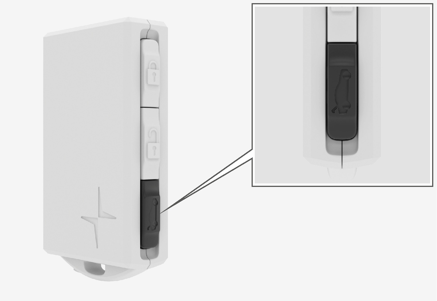 PS-2007-Unlock/open tailgate with key button