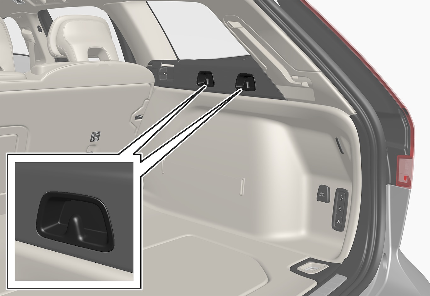 P5-1817-V60- Bag holder hooks in side panel
