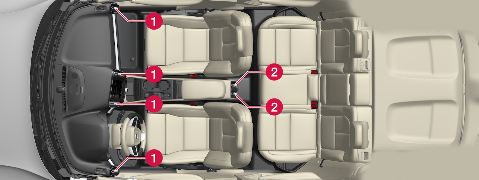 AuLYn 4 Pièces Déflecteurs Vent Voiture, pour Volvo XC40 MK1 2018