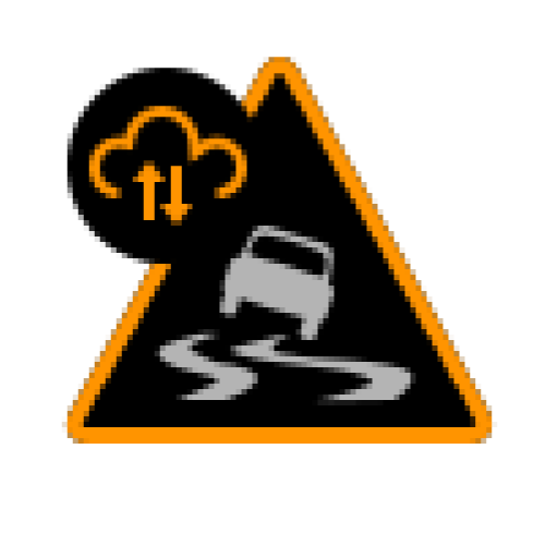 PS2-2122-Connected Safety symbol Slippery Road