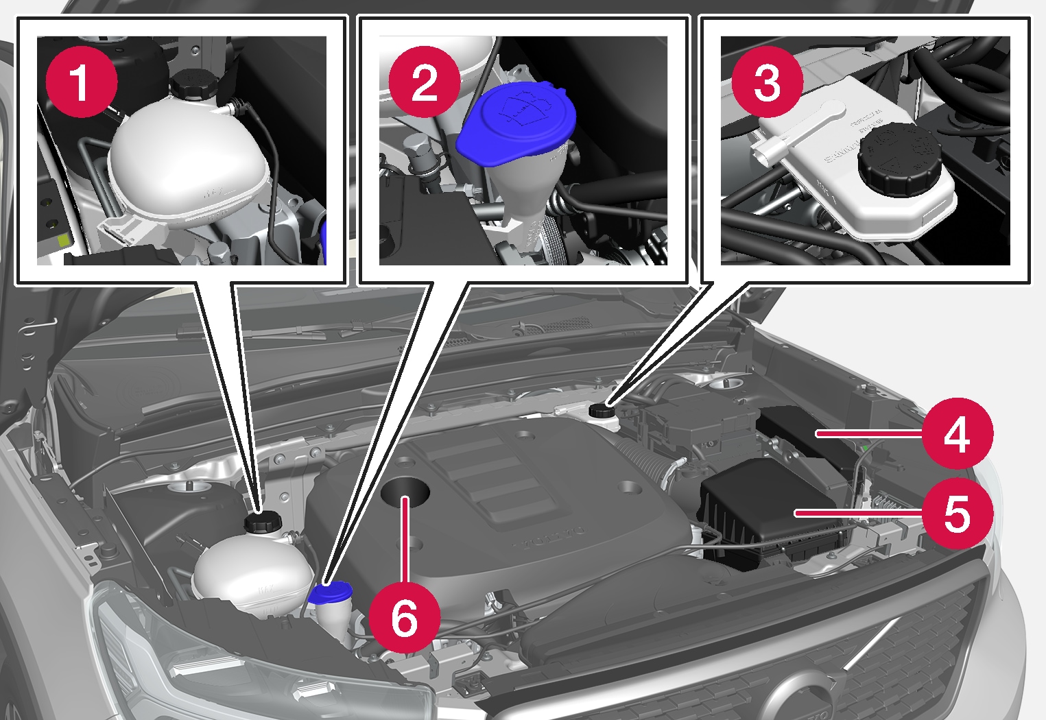 P6-1746-XC40-Engine compartment overview