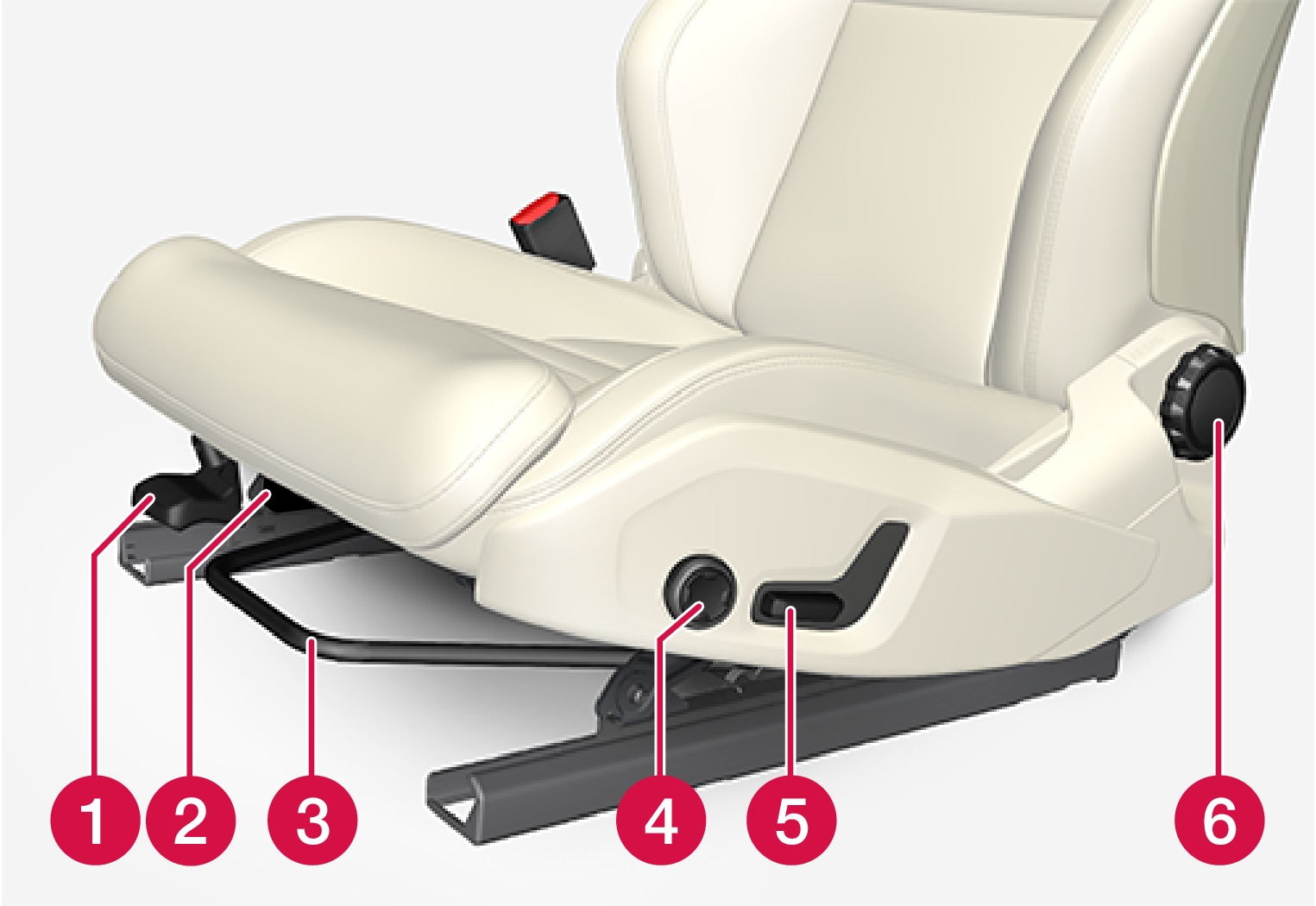 P5-1646-Front seat manuel adjustment