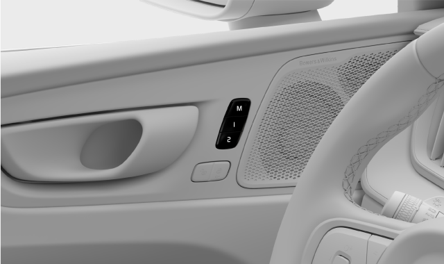 Location of the preset seat adjustment buttons
