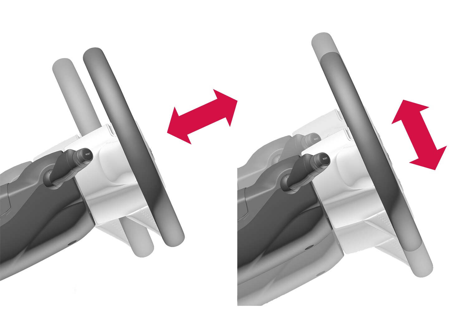 P5-1617-adjustment directions steering wheel