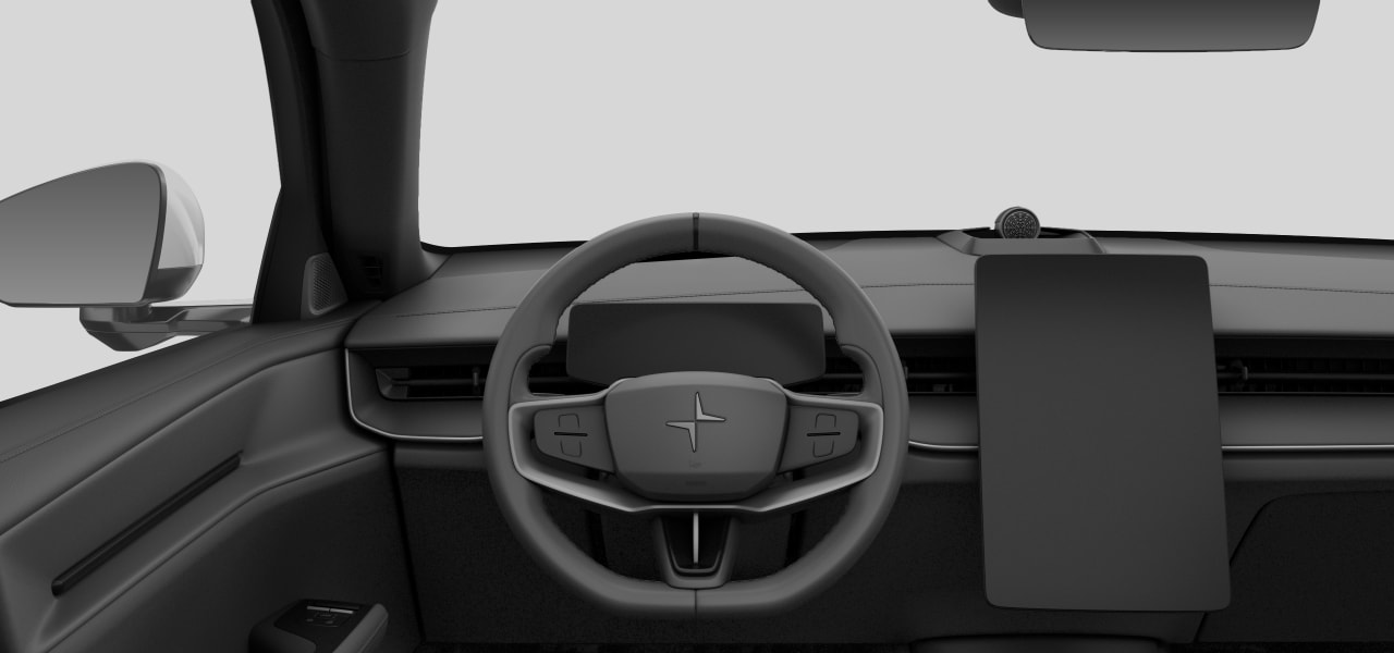 Vooraanzicht van het interieur