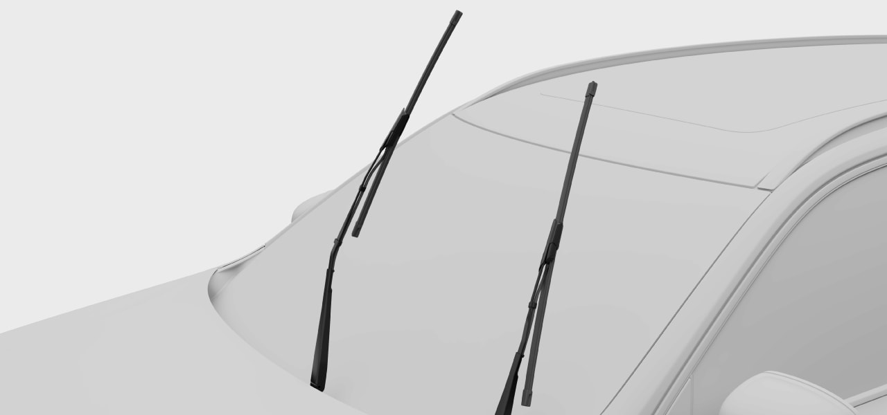Lifting the wipers up from the windshield