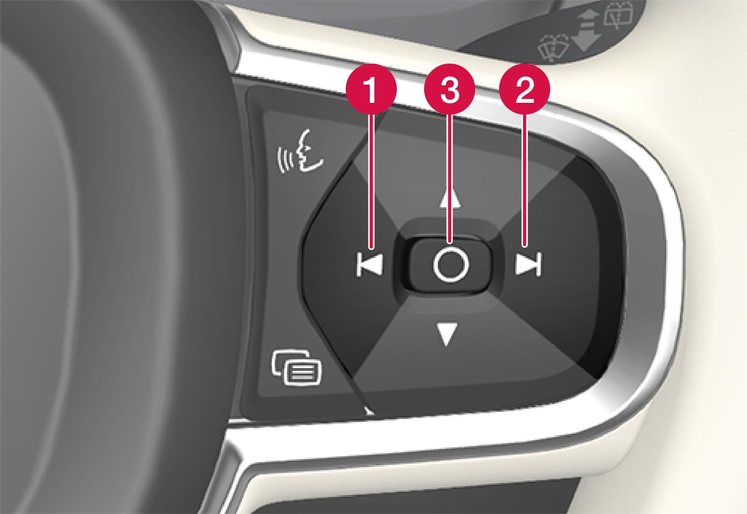 P5-Head Up Display, settings on steering wheel