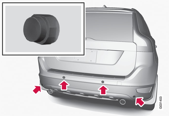 P3-835-xc60 Park Assist Sensors back