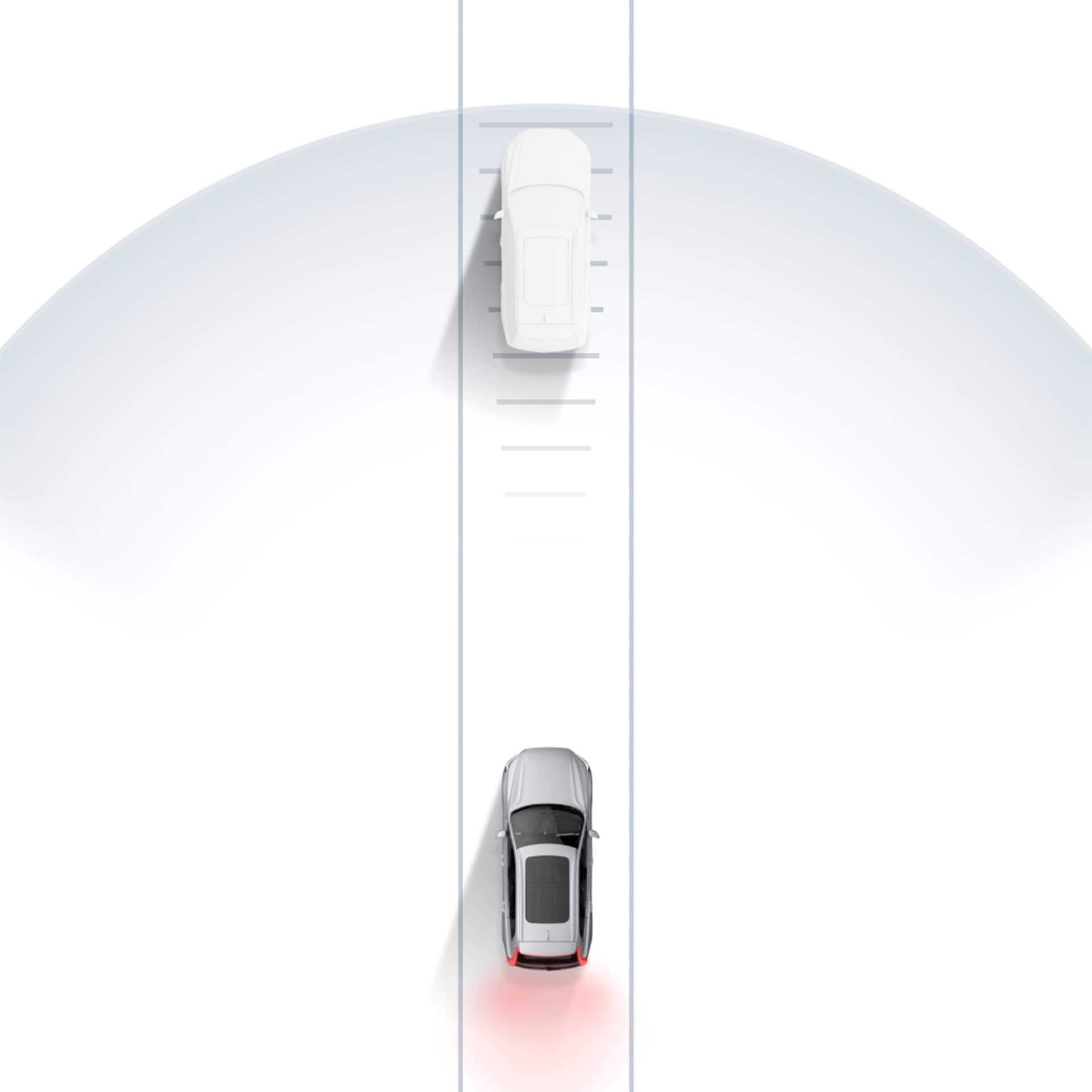 Volvo C40 Recharge with advanced driver assistance technology.