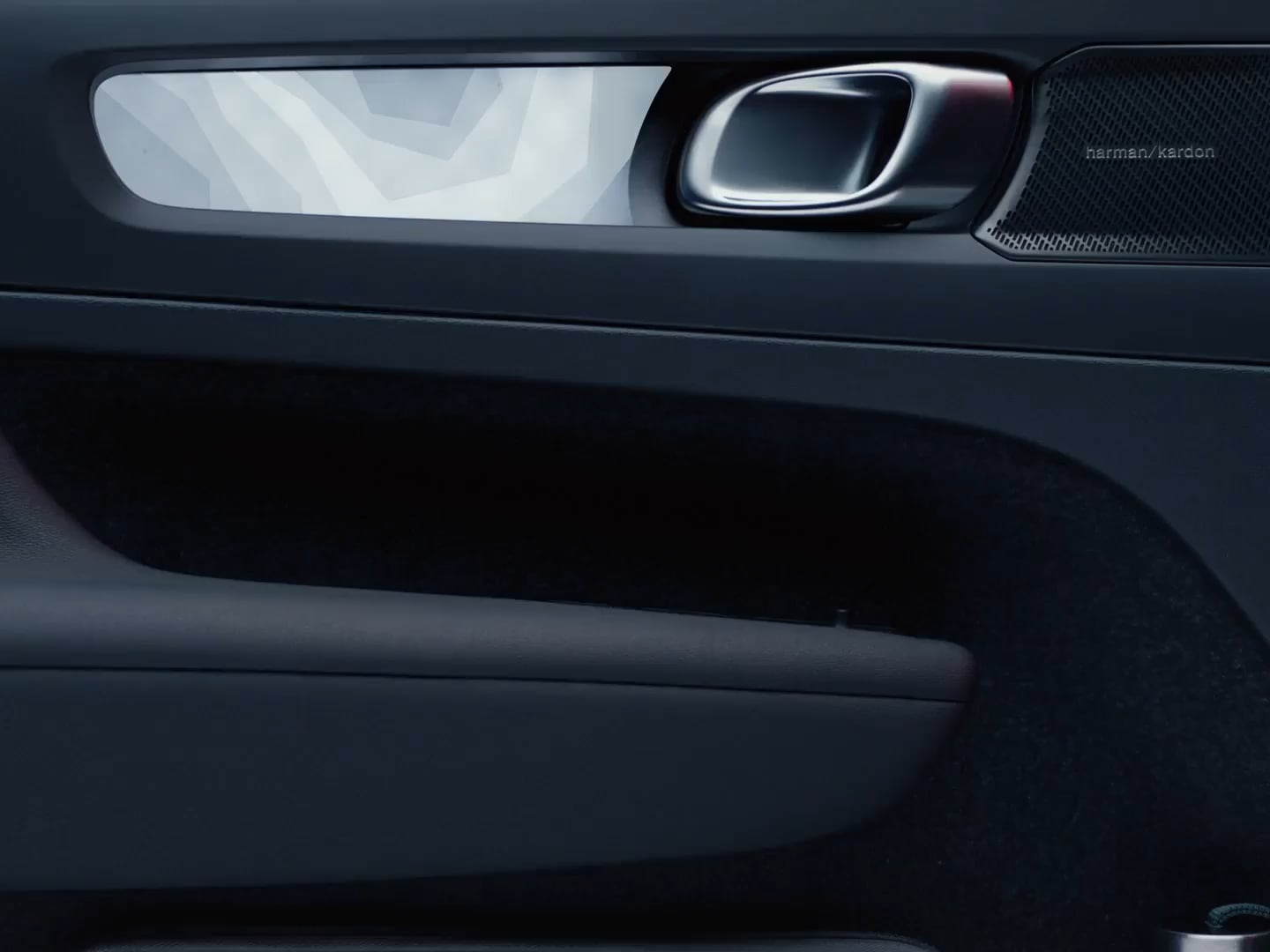 Almacenamiento interior inteligente del Volvo C40 Recharge.