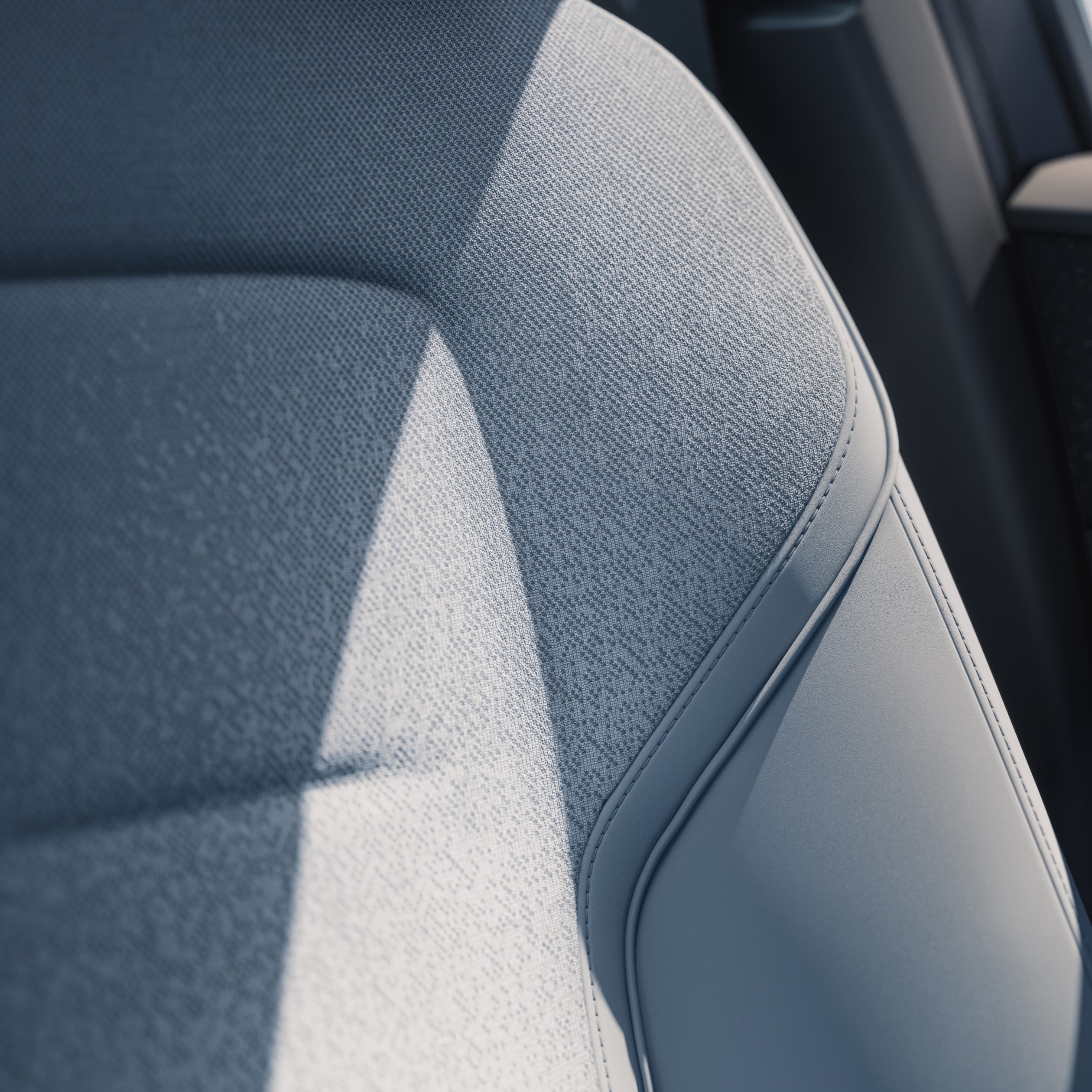 Structured Pixel Knit adds a technical feel to the Breeze interior.