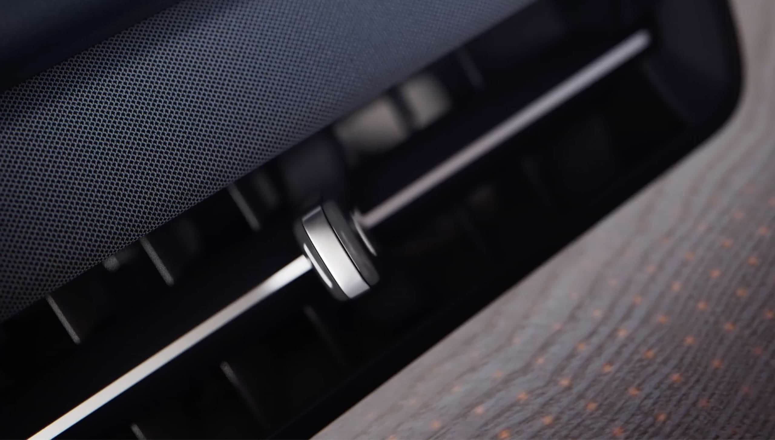 Детайли на дизайна на интериора на Volvo EX90