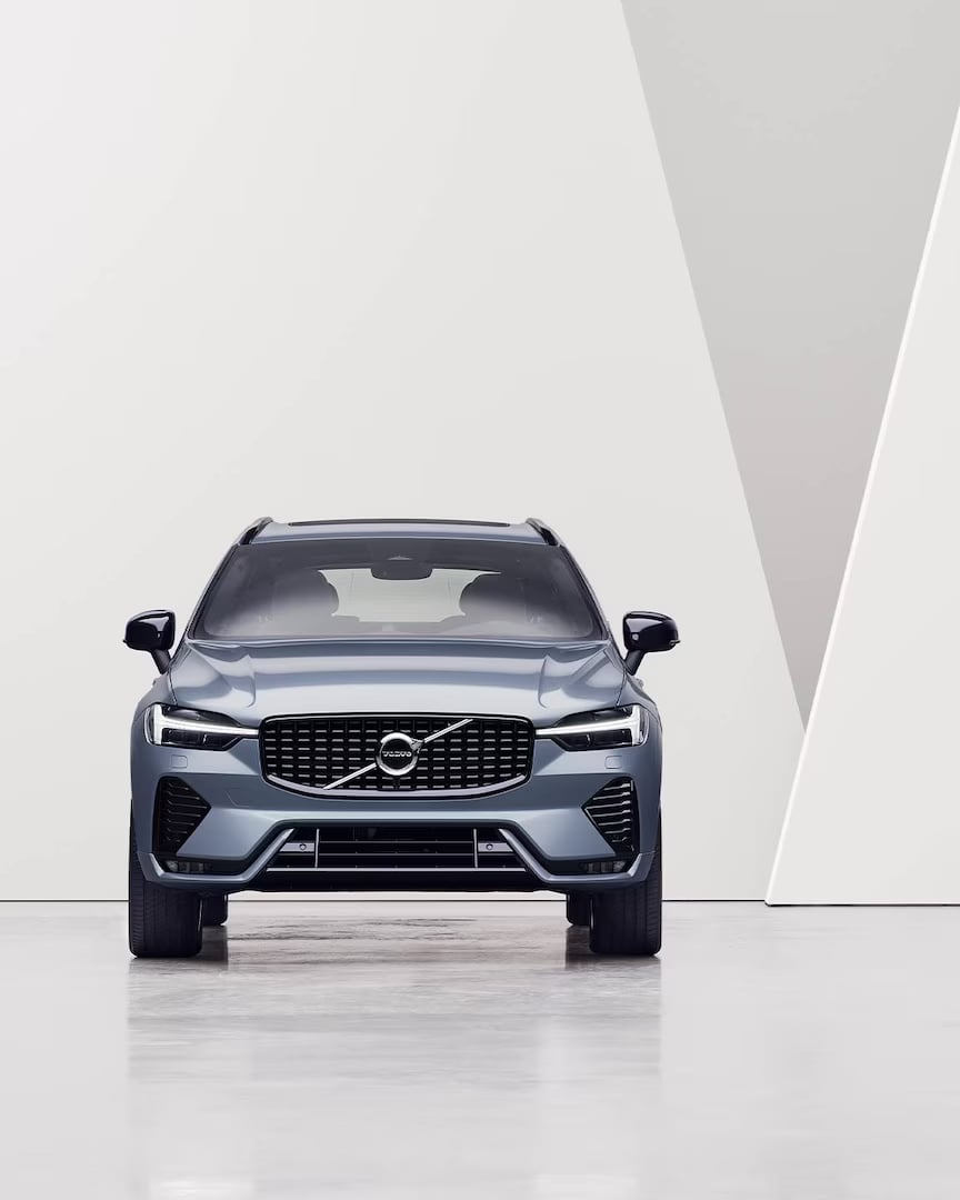 Front exterior of the Volvo XC60 with the iconic front grille and headlamp design.