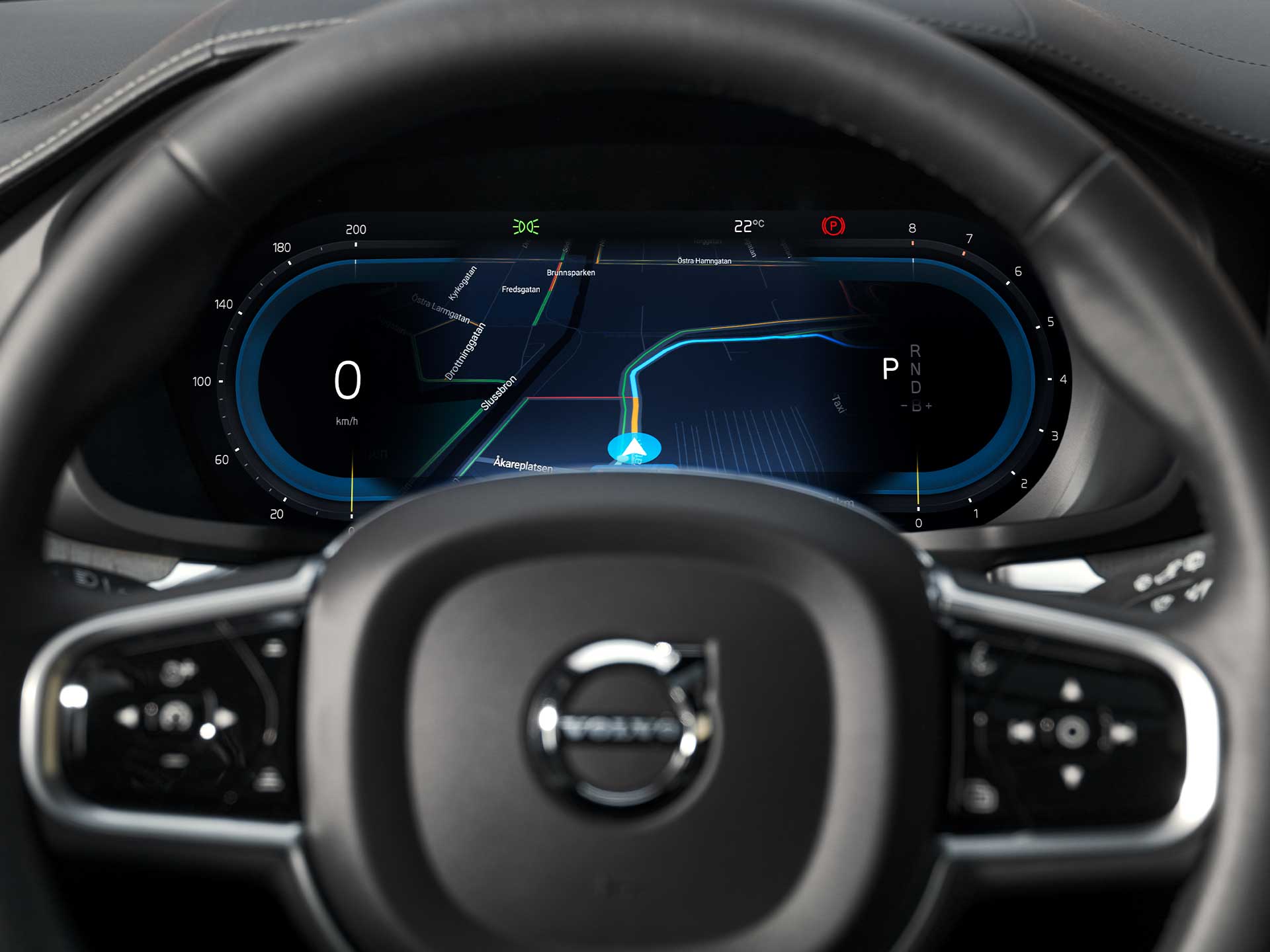 Driver display on a Volvo XC90.