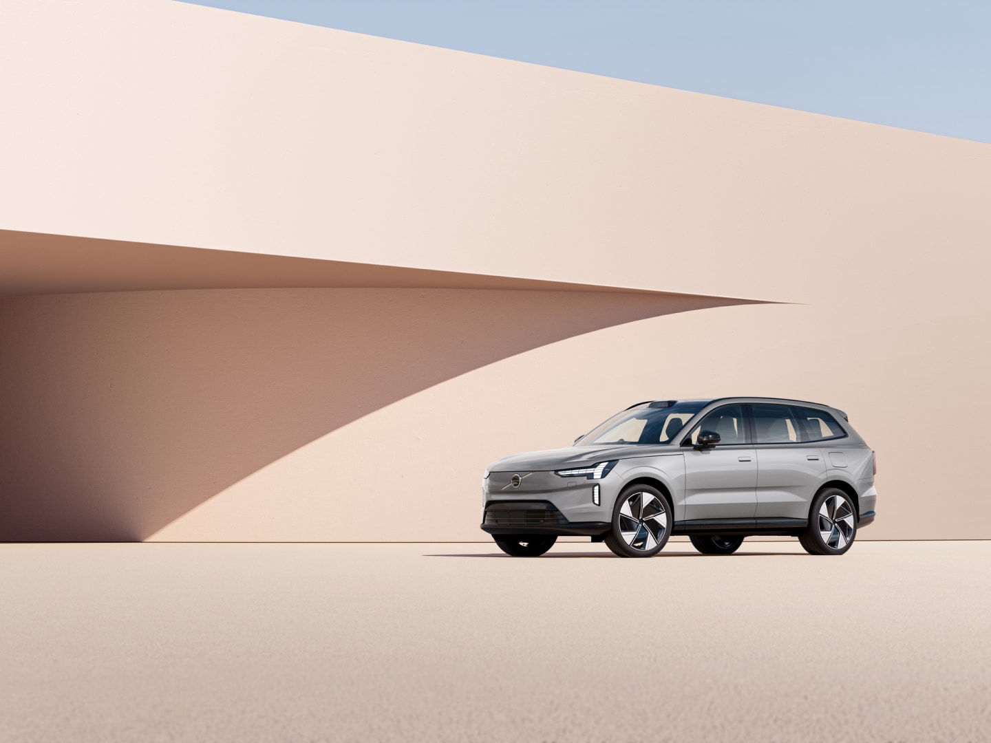 The Volvo EX90 fully electric SUV.