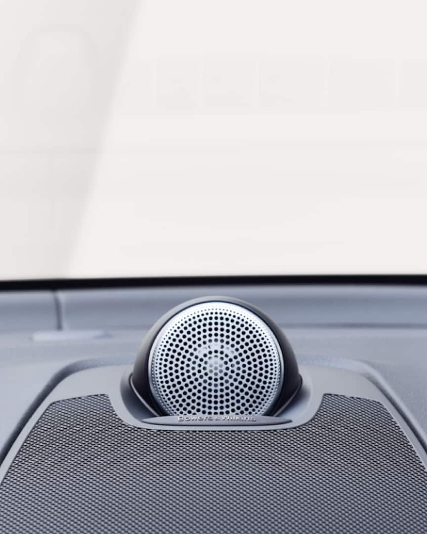 Bowers & Wilkins speakers inside a Volvo XC60 plug-in hybrid.