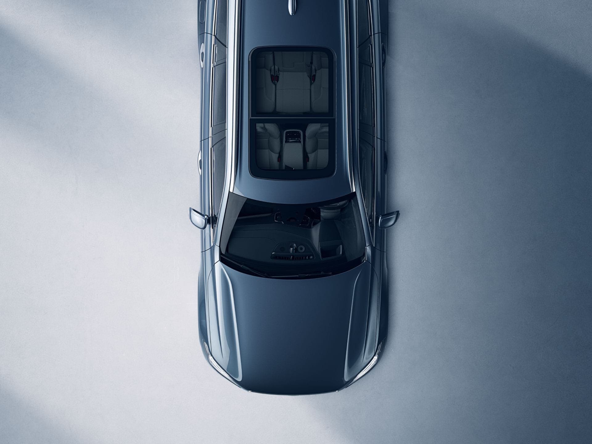Toit panoramique d'un SUV Volvo XC90.