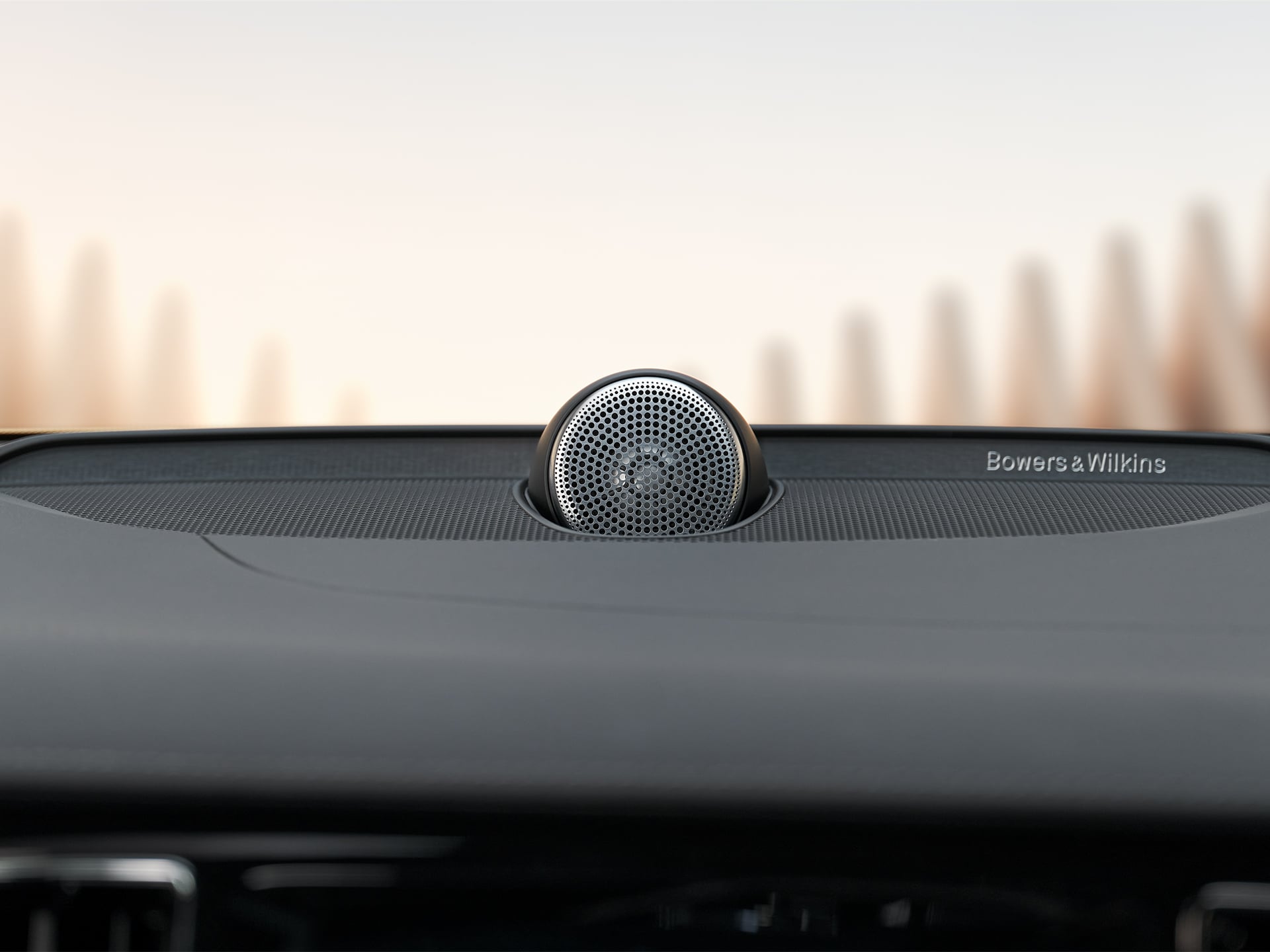 Bowers & Wilkins speakers inside a Volvo V60 Cross Country.