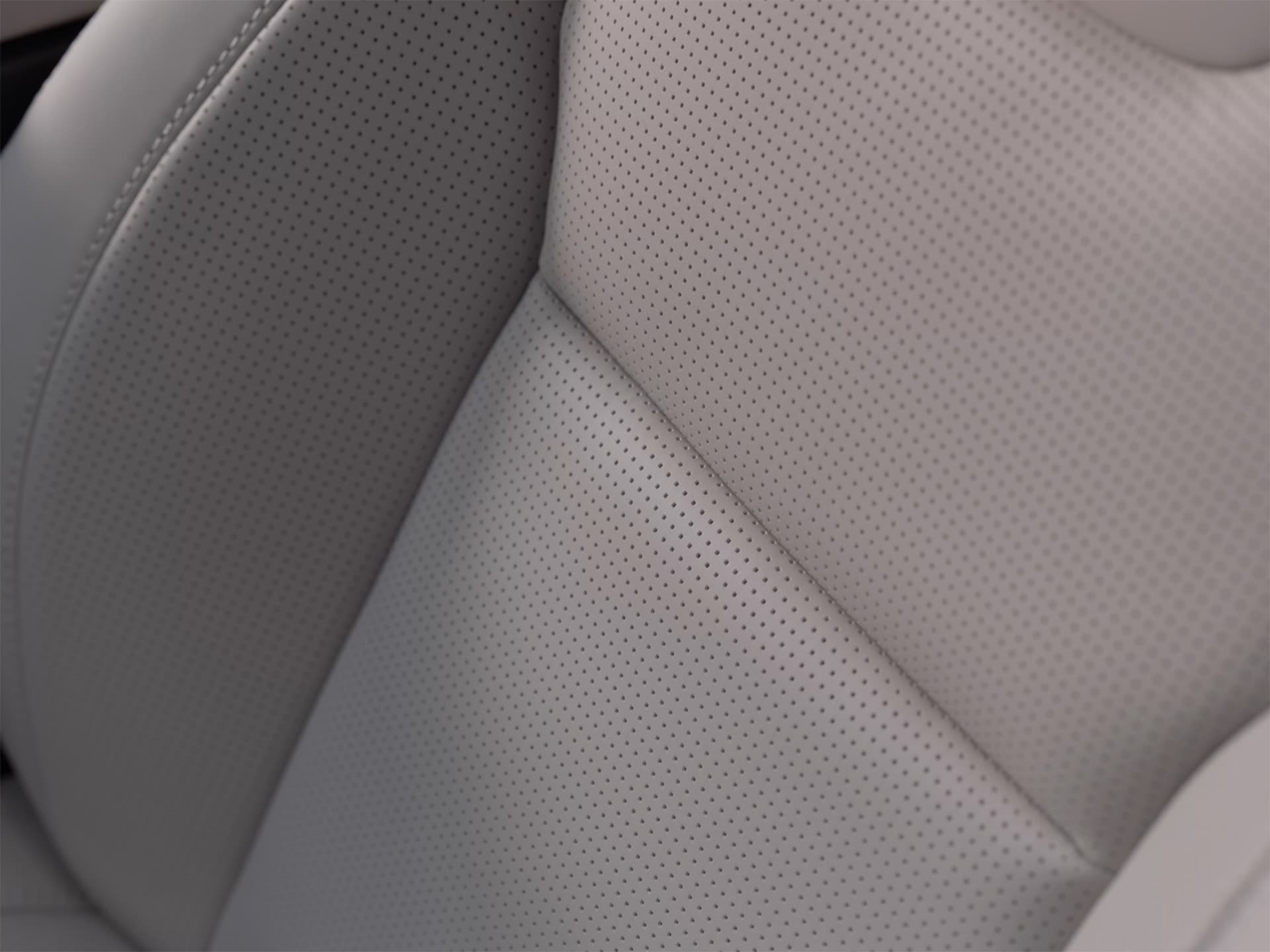 Nappa leather front seats in a Volvo XC90 SUV.