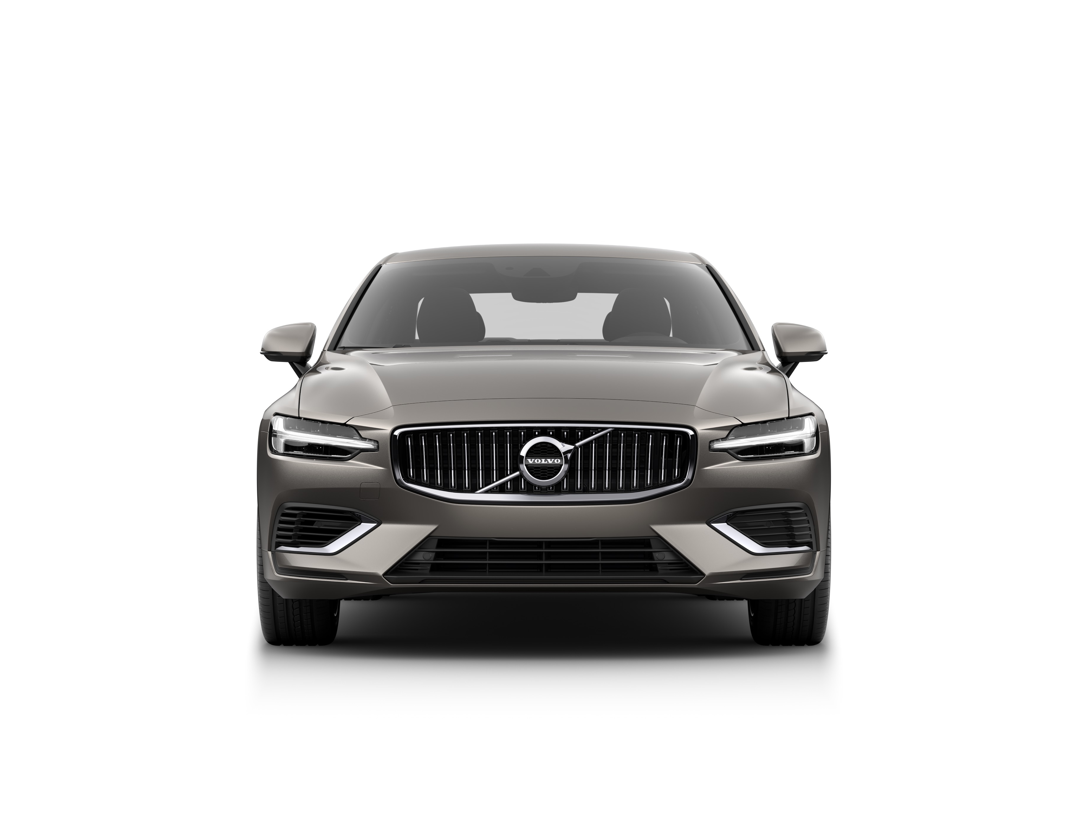 The front of a Volvo S60 sedan.