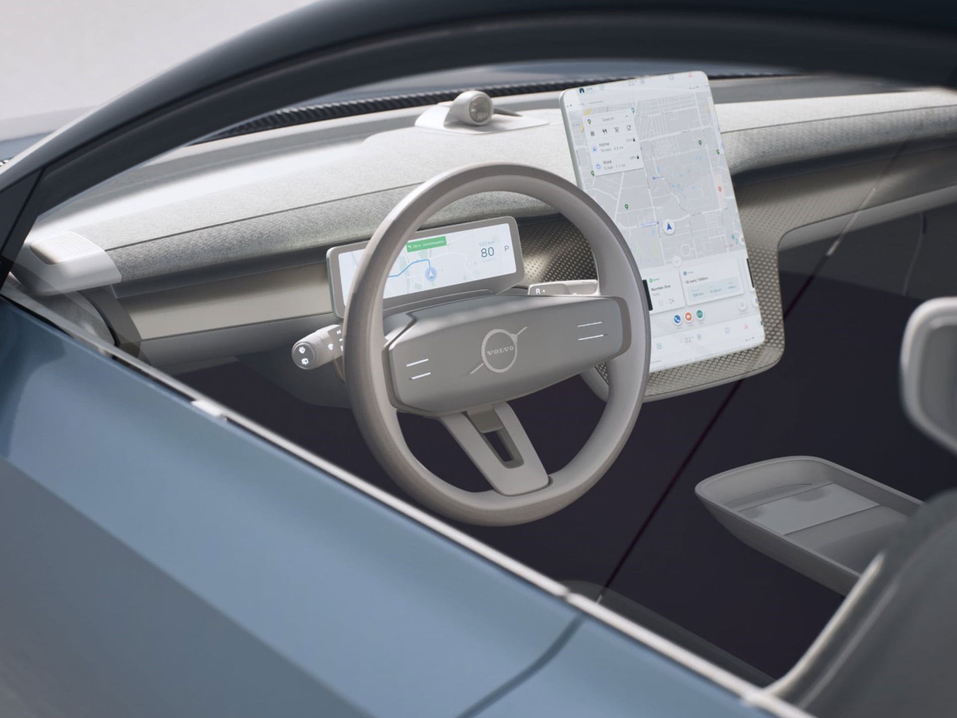 Visualización fotorrealista del interior de un vehículo.