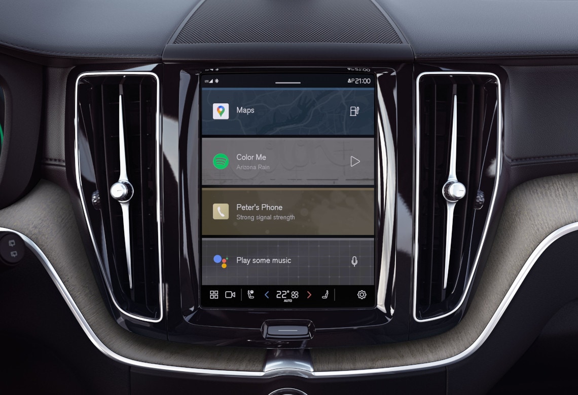 Google Services in einem Volvo Fahrzeug