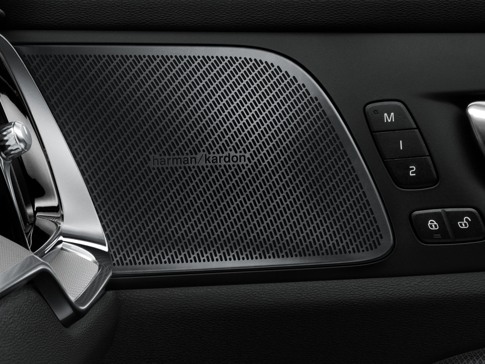 Bowers & Wilkins speaker inside a Volvo S60