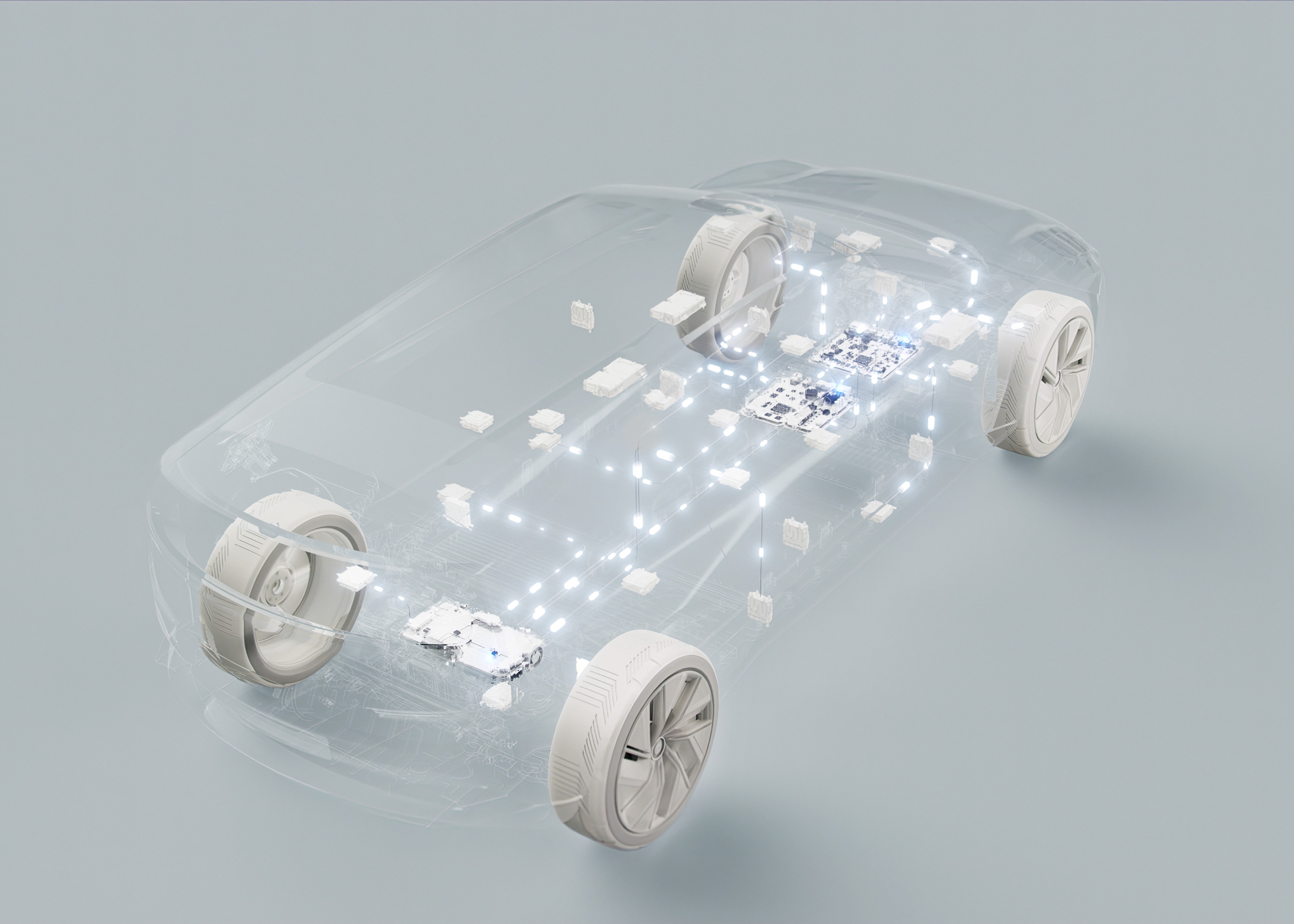 A digital rendering of a car outline.
