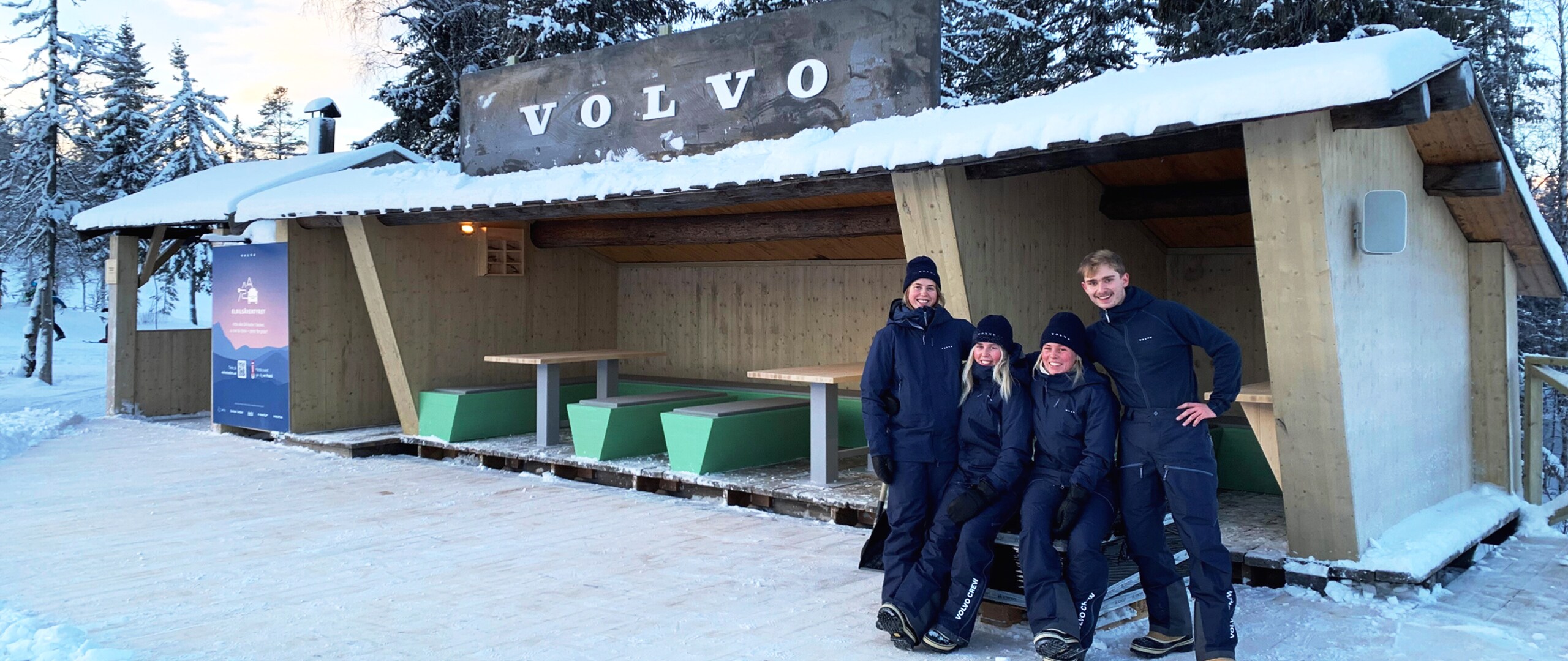 Fyra personer hos Volvo i Sälen
