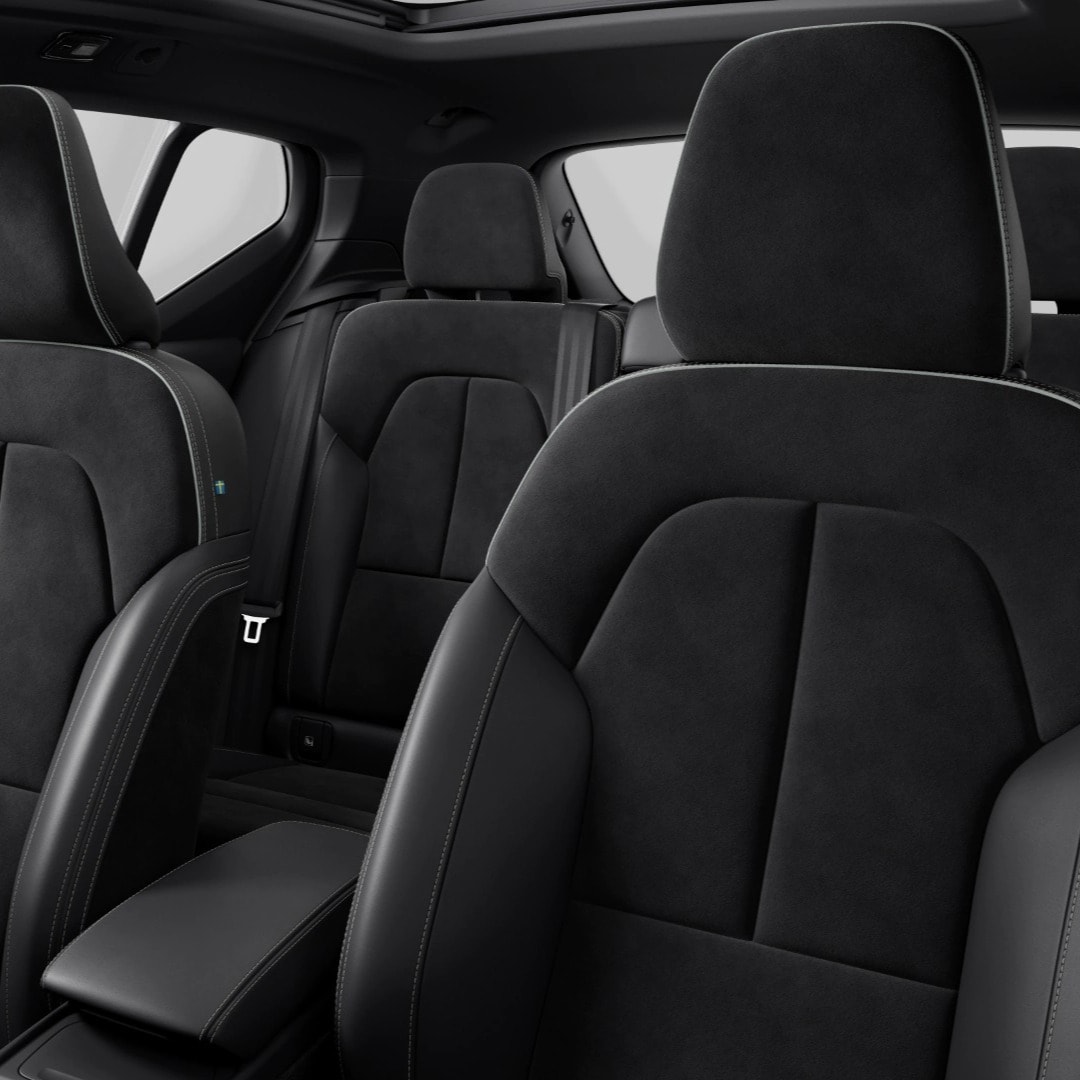 Volvo XC40 Recharge 純電動車的內裝設計細節。