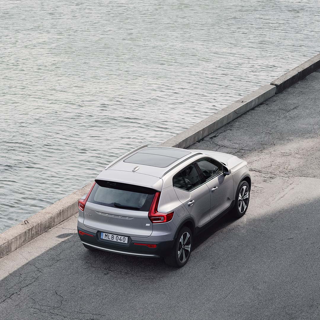Design detail of the Volvo XC40 Recharge plug-in hybrid.