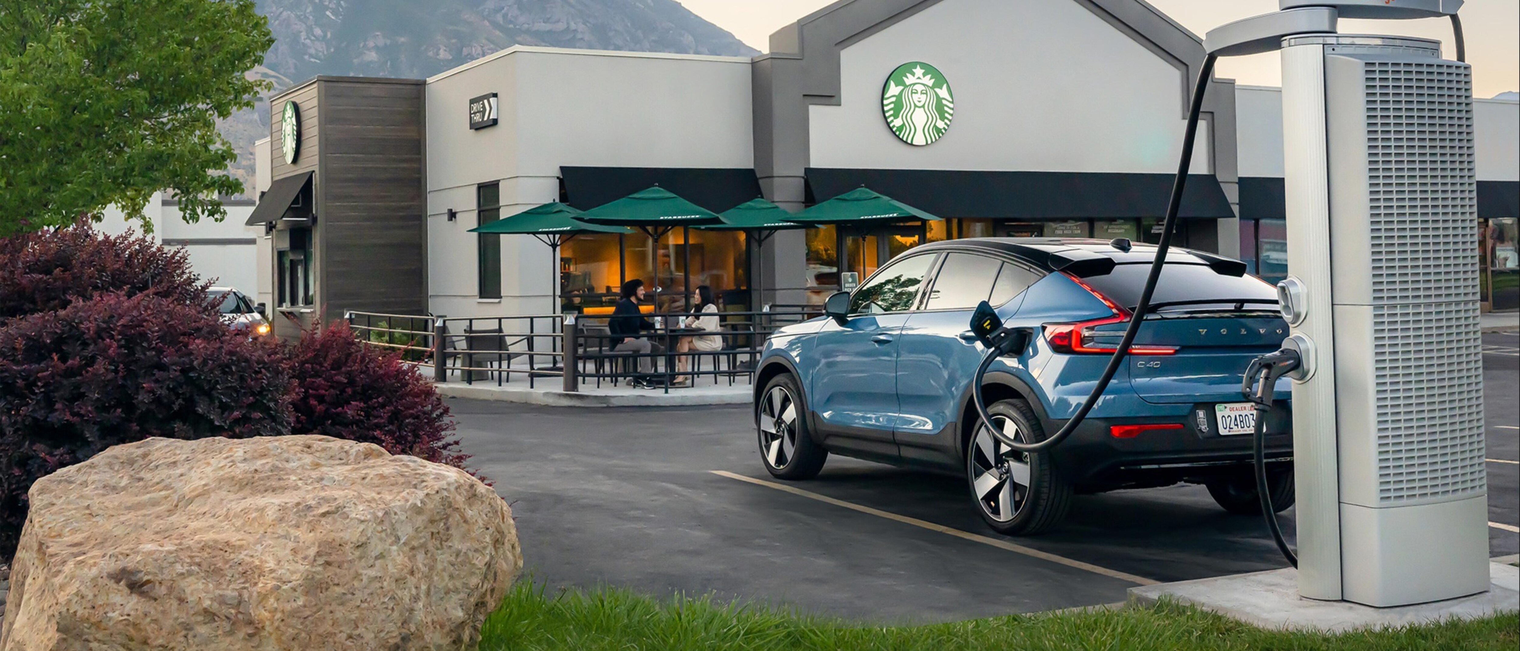 Volvo Cars and Starbucks: EV Charging Stations