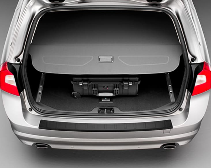 Luggage Covers for Volvo - Open trunk of car with compartments