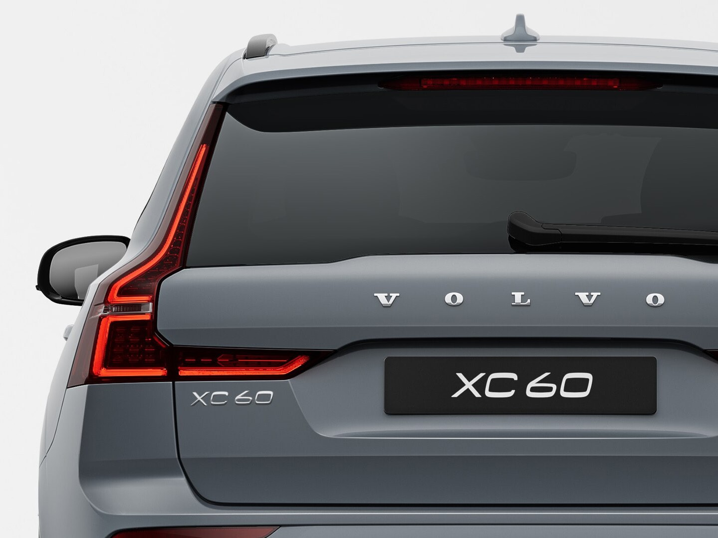 Rear view of Volvo XC60 Recharge plug-in hybrid 