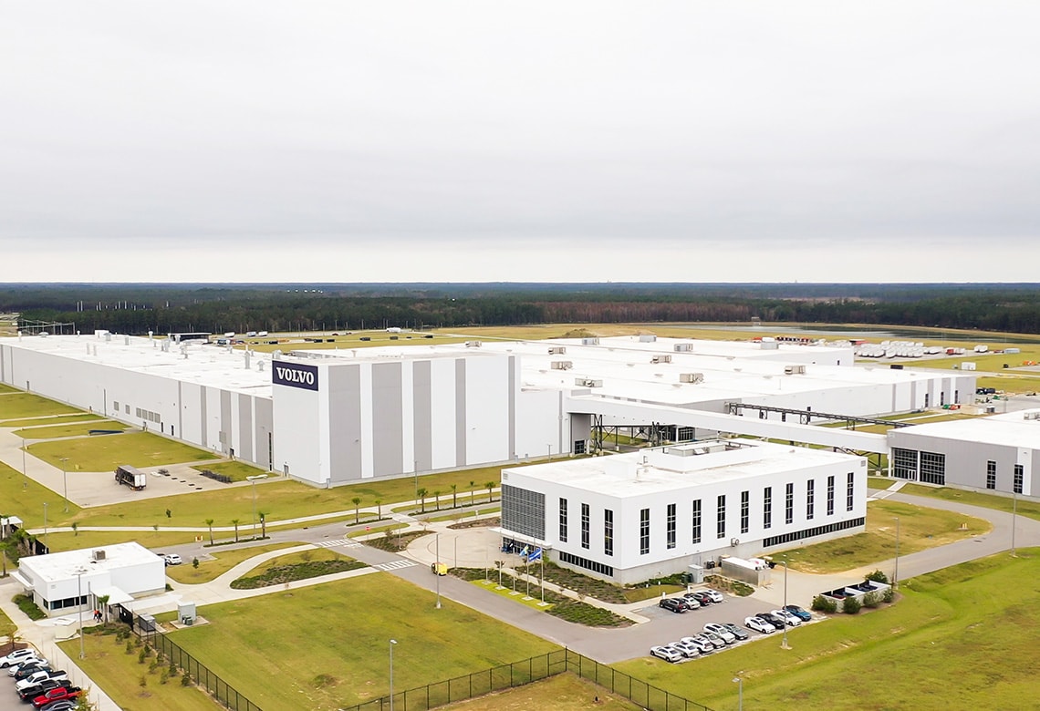 Volvo Ridgeville Plant - Wide view of South Carolina Volvo plant