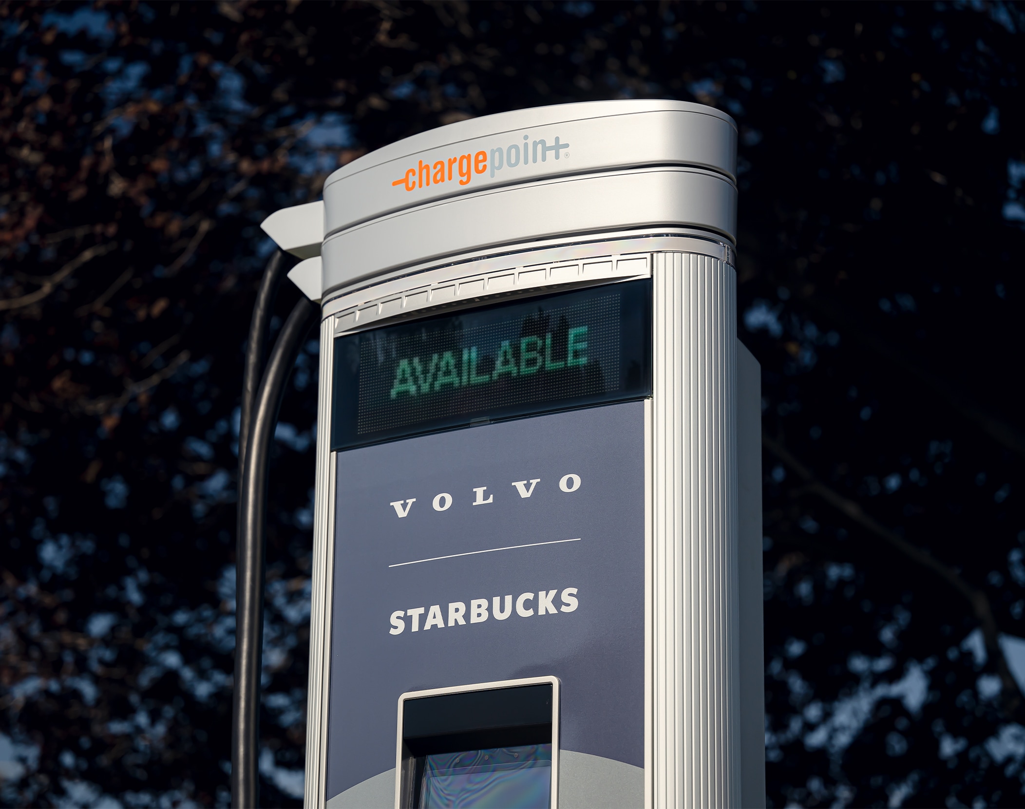 Volvo ChargePoint Starbucks - EV charging station