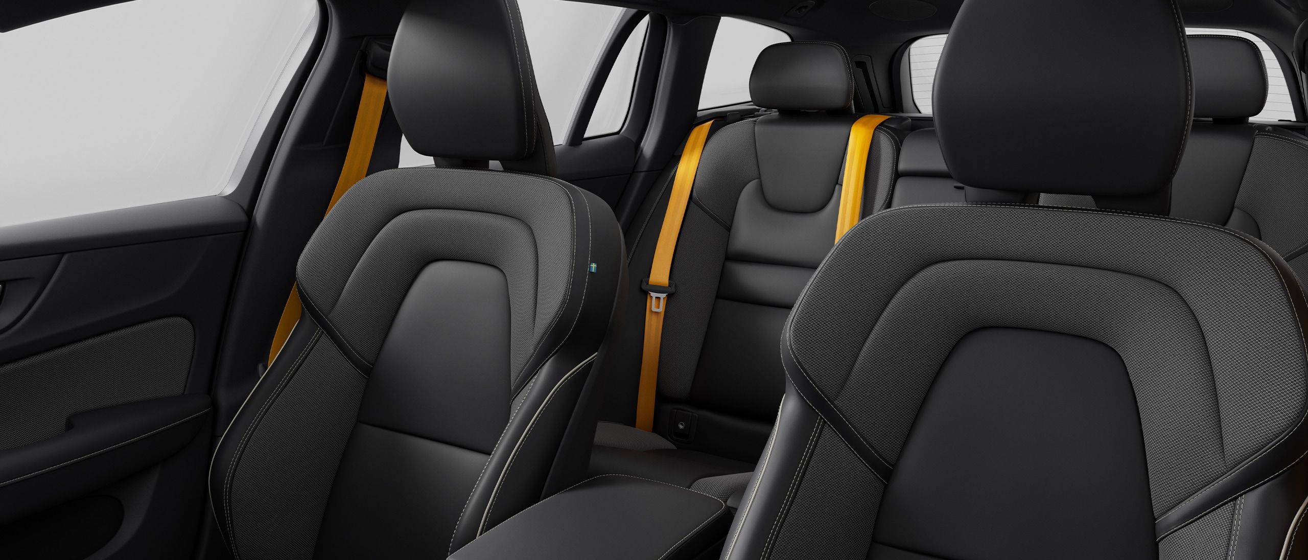 Cabin interior of Volvo V60 Recharge plug-in hybrid.