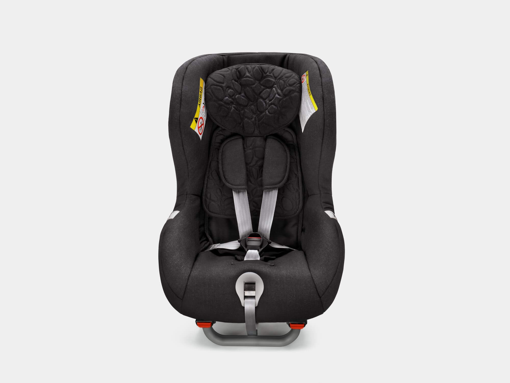Volvo rearward-facing child seat for children between 9–25kg, 9 months–6 years.