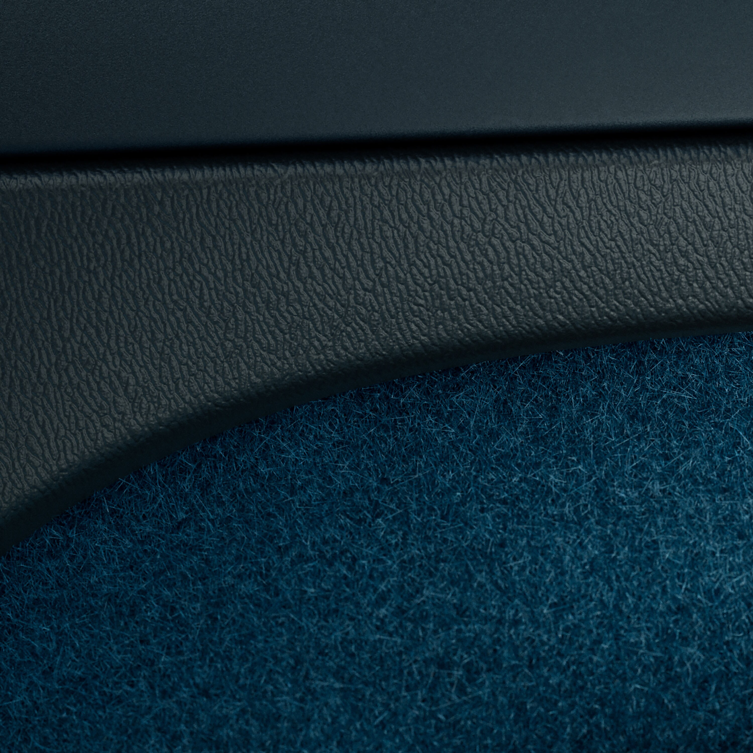 Volvo C40 Recharge 無皮革車門內側。