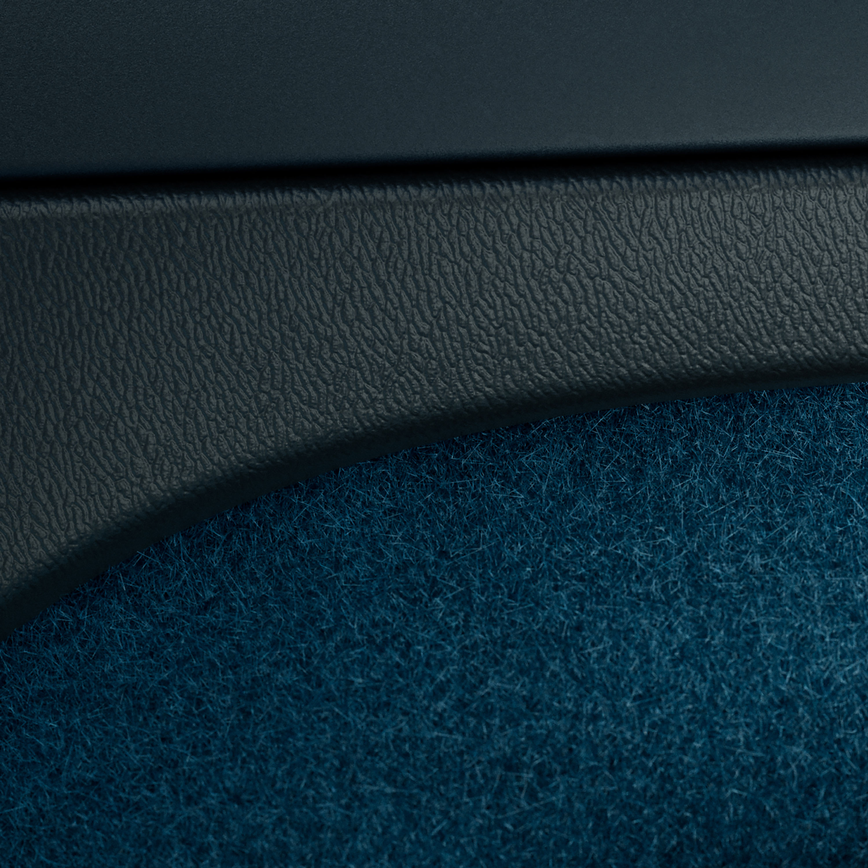 Puerta interior con tapizado sin cuero en el Volvo C40 Recharge.