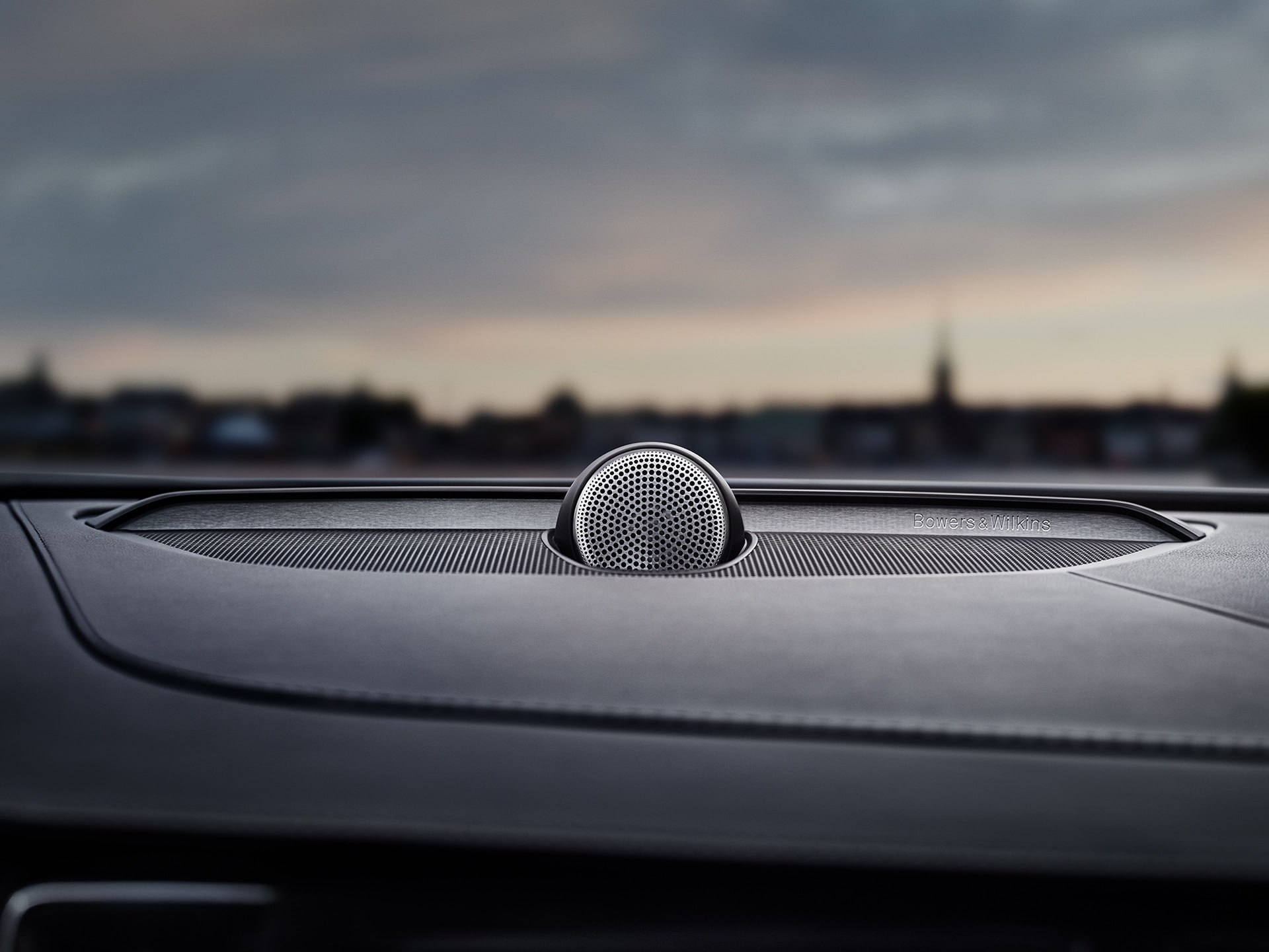 Bowers & Wilkins speakers inside a Volvo XC90.