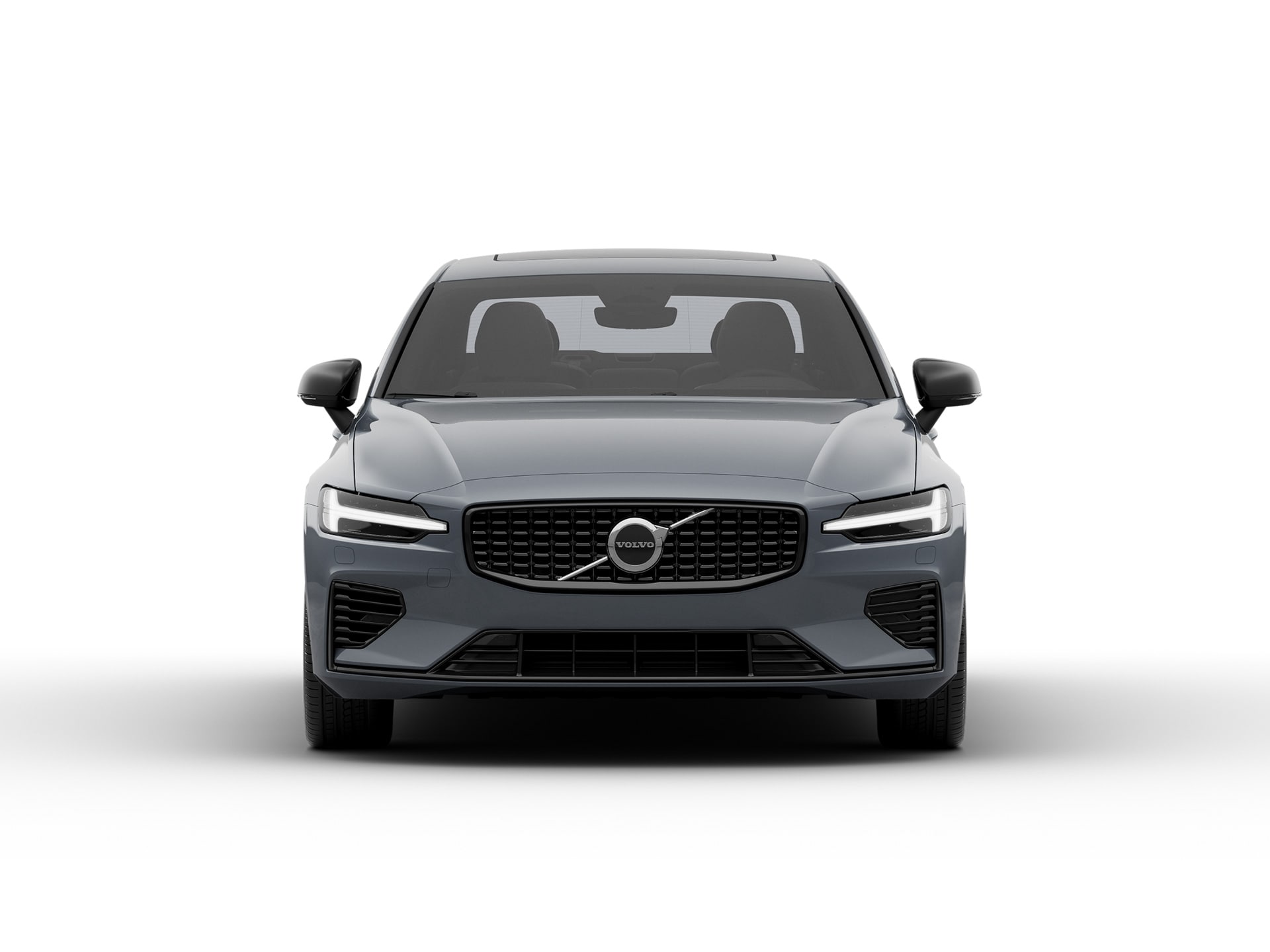 Volvo S60 Recharge 插電式混合動力轎車的正面。
