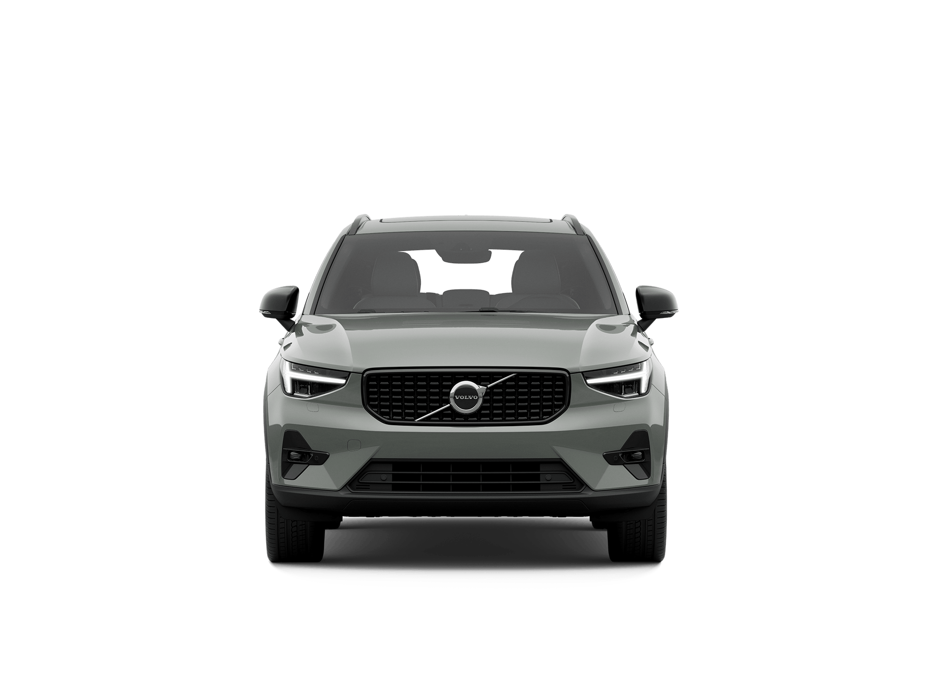 The front of a Volvo XC40 SUV.