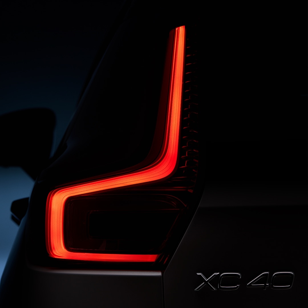 The tail-light on a Volvo XC40