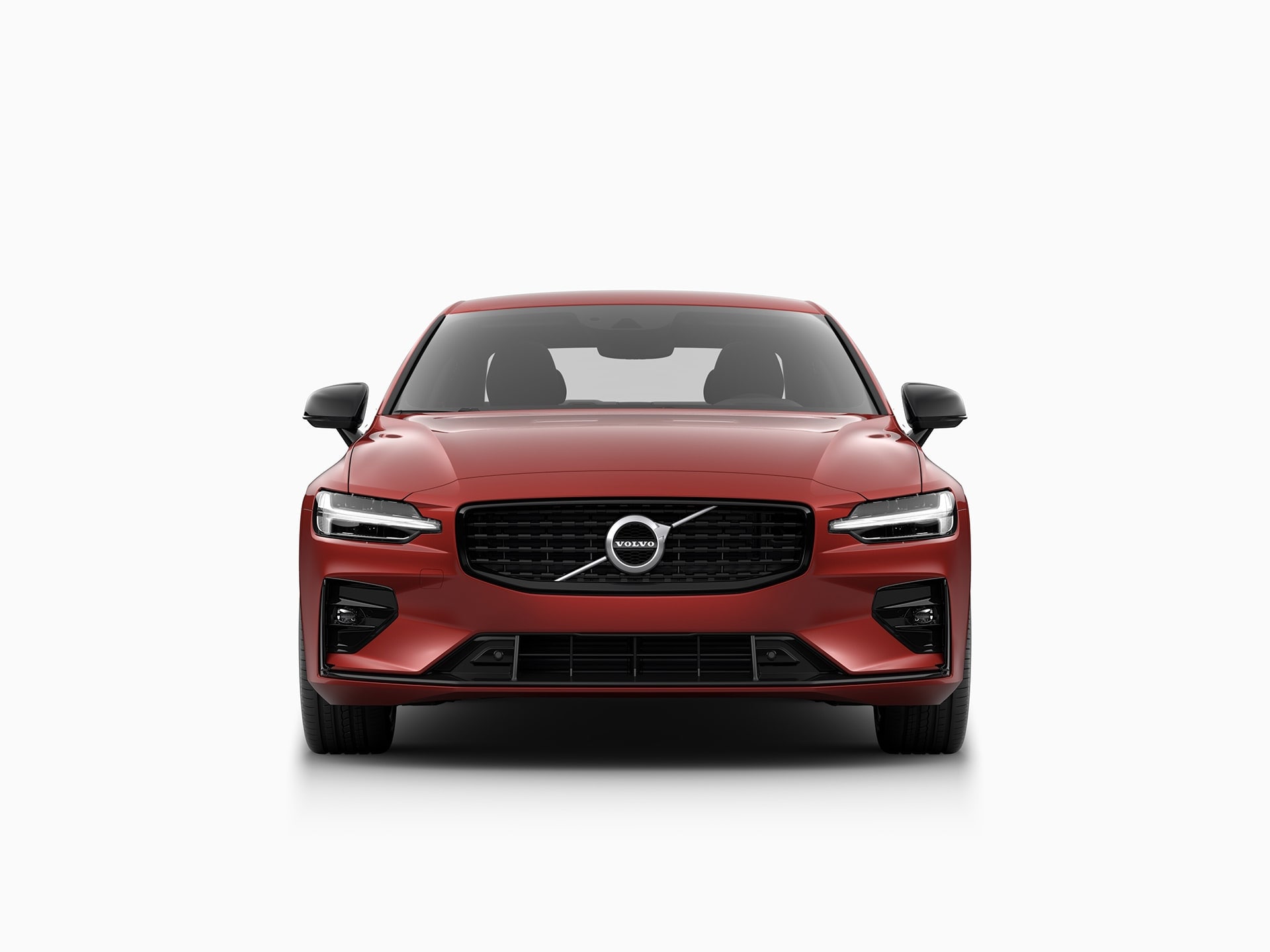 The front of a Volvo S60 sedan.